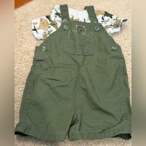 Carter's Olive Green Kids Overalls